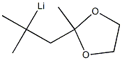 2-Methyl-2-(2,2-dimethyl-2-lithioethyl)-1,3-dioxolane Structure