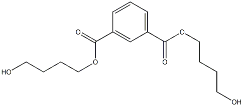 Isophthalic acid bis(4-hydroxybutyl) ester Structure