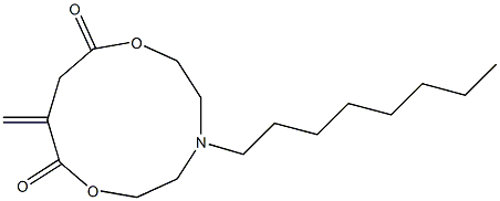 10-Methylene-5-octyl-5-aza-2,8-dioxacycloundecane-1,9-dione Structure