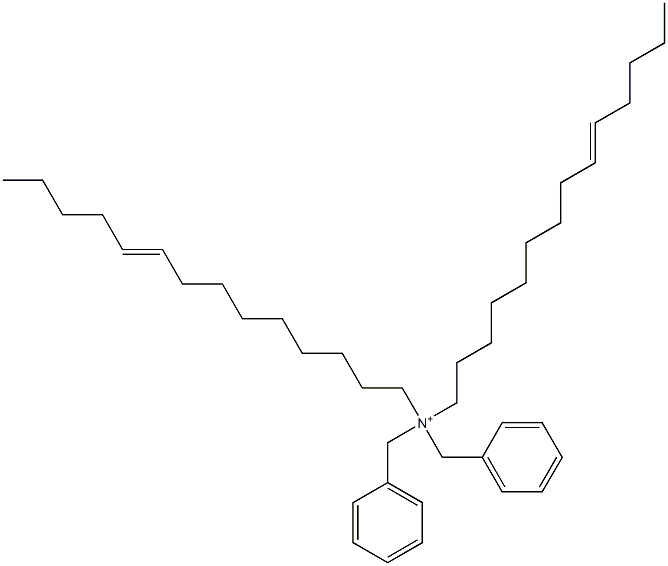 Di(9-tetradecenyl)dibenzylaminium Structure