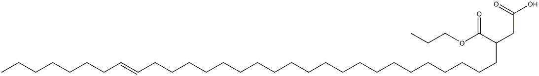 3-(22-Triacontenyl)succinic acid 1-hydrogen 4-propyl ester Structure