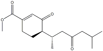 (4R)-4-[(1S)-1,5-Dimethyl-3-oxohexyl]-3-oxo-1-cyclohexene-1-carboxylic acid methyl ester Structure