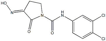 2-Oxo-3-hydroxyimino-N-(3,4-dichlorophenyl)pyrrolidine-1-carboxamide 구조식 이미지