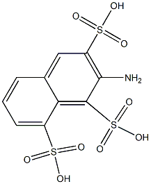 2-Amino-1,3,8-naphthalenetrisulfonic acid Structure