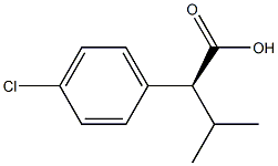 (2S)-3-Methyl-2-(4-chlorophenyl)butyric acid 구조식 이미지