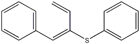 (2E)-1-Phenyl-2-(phenylthio)-1,3-butadiene 구조식 이미지