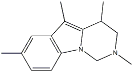 2,4,5,7-Tetramethyl-1,2,3,4-tetrahydropyrimido[1,6-a]indole Structure