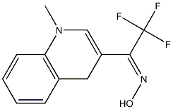 1-Methyl-3-[(E)-1-(hydroxyimino)-2,2,2-trifluoroethyl]-1,4-dihydroquinoline Structure