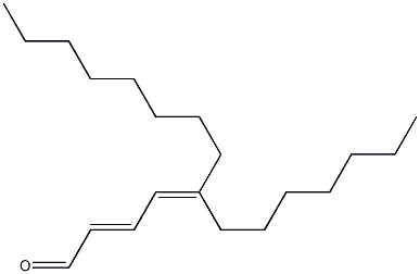 5-Heptyl-2,4-tridecadienal 구조식 이미지