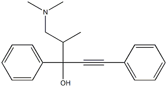 4-Methyl-5-(dimethylamino)-1,3-diphenyl-1-pentyn-3-ol Structure