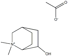 2,2-Dimethyl-2-azoniabicyclo[2.2.2]octan-6-ol acetate Structure