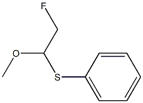 2-(Phenylthio)-2-methoxy-1-fluoroethane Structure