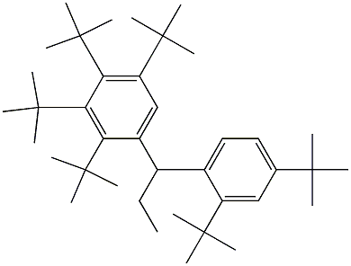 1-(2,3,4,5-Tetra-tert-butylphenyl)-1-(2,4-di-tert-butylphenyl)propane 구조식 이미지