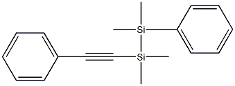 1-(Phenylethynyl)-2-phenyl-1,1,2,2-tetramethyldisilane 구조식 이미지