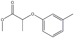 2-(3-Methylphenoxy)propanoic acid methyl ester Structure