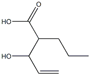 2-Propyl-3-hydroxy-4-pentenoic acid 구조식 이미지