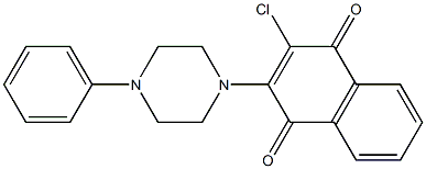 3-Chloro-2-[4-phenylpiperazino]-1,4-naphthoquinone 구조식 이미지