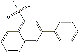 3-Phenyl-1-(methylsulfonyl)naphthalene 구조식 이미지
