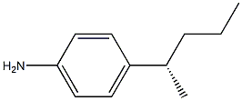(+)-4-[(S)-1-Methylbutyl]aniline 구조식 이미지