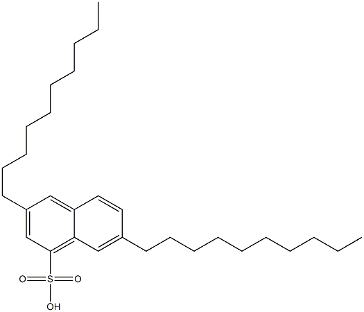 3,7-Didecyl-1-naphthalenesulfonic acid Structure