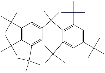 2-(2,4,6-Tri-tert-butylphenyl)-2-(3,4,5-tri-tert-butylphenyl)propane 구조식 이미지