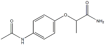 4'-(1-Carbamoylethyloxy)acetanilide 구조식 이미지