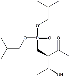 [(2R,3R)-2-Acetyl-3-hydroxybutyl]phosphonic acid diisobutyl ester 구조식 이미지