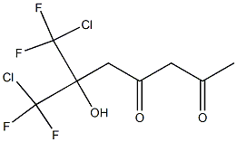 7-Chloro-6-(chlorodifluoromethyl)-7,7-difluoro-6-hydroxy-2,4-heptanedione 구조식 이미지