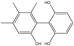 4',5',6'-Trimethyl-1,1'-biphenyl-2,2',6-triol Structure