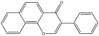 3-Phenyl-4H-naphtho[1,2-b]pyran-4-one 구조식 이미지
