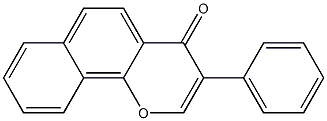 3-Phenyl-4H-naphtho[1,2-b]pyran-4-one Structure