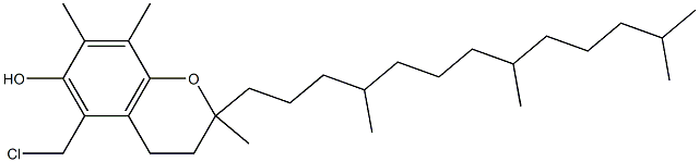 5-Chloromethyl-2,7,8-trimethyl-2-(4,8,12-trimethyltridecyl)chroman-6-ol 구조식 이미지