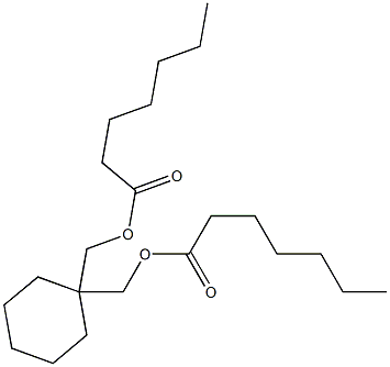 1,1-Cyclohexanedimethanol diheptanoate 구조식 이미지