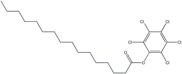 Hexadecanoic acid 2,3,4,5,6-pentachlorophenyl ester 구조식 이미지