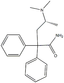 [R,(-)]-4-(Dimethylamino)-2,2-diphenylvaleramide 구조식 이미지