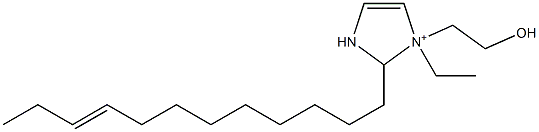 2-(9-Dodecenyl)-1-ethyl-1-(2-hydroxyethyl)-4-imidazoline-1-ium Structure
