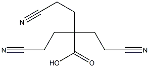 4-Cyano-2,2-bis(2-cyanoethyl)butyric acid 구조식 이미지