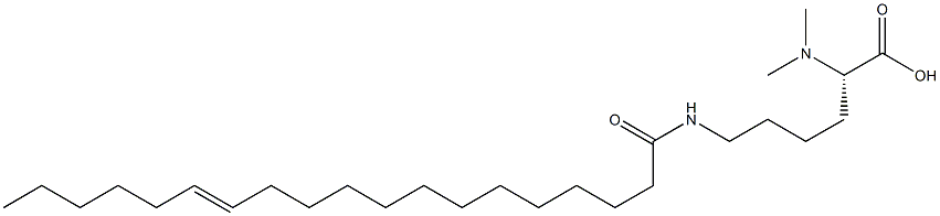 N6-(13-Nonadecenoyl)-N2,N2-dimethyllysine 구조식 이미지