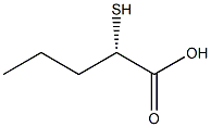 [S,(-)]-2-Mercaptovaleric acid Structure