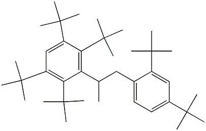 2-(2,3,5,6-Tetra-tert-butylphenyl)-1-(2,4-di-tert-butylphenyl)propane 구조식 이미지