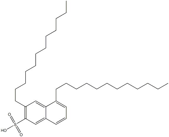 3,5-Didodecyl-2-naphthalenesulfonic acid 구조식 이미지
