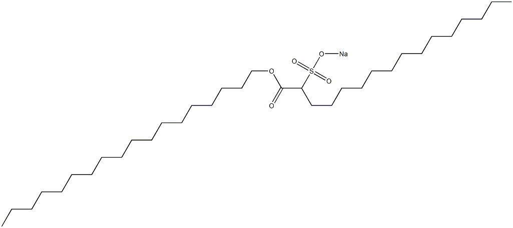 2-(Sodiosulfo)hexadecanoic acid octadecyl ester Structure