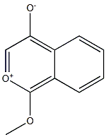 1-Methoxy-2-oxonianaphthalene-4-olate 구조식 이미지