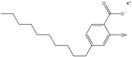 4-Decyl-2-hydroxybenzoic acid potassium salt Structure