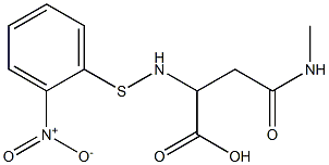 3-Methylcarbamoyl-2-(o-nitrophenylthioamino)propionic acid Structure