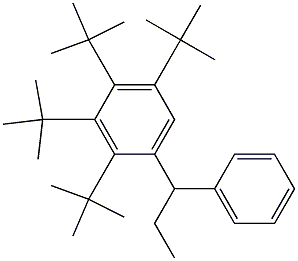 1-(2,3,4,5-Tetra-tert-butylphenyl)-1-phenylpropane Structure