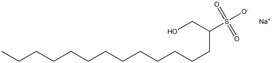 1-Hydroxypentadecane-2-sulfonic acid sodium salt Structure