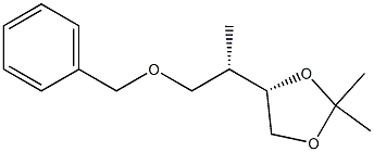 (2S,3S)-4-Benzyloxy-3-methyl-1,2-isopropylidenebisoxybutane 구조식 이미지