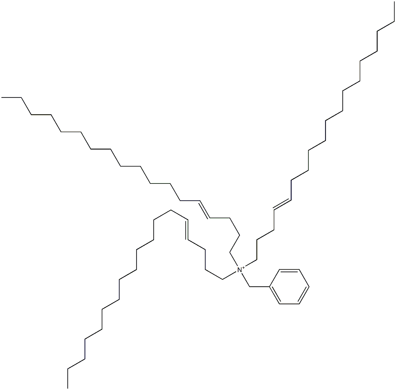 Tri(4-octadecenyl)benzylaminium Structure