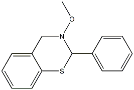 3-Methoxy-2-phenyl-3,4-dihydro-2H-1,3-benzothiazine 구조식 이미지